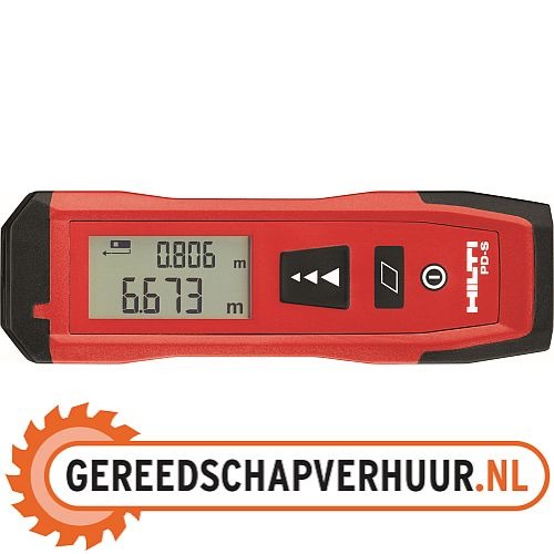 Huur een laser afstandsmeter Hoogte van steiger bepalen met lasermeting